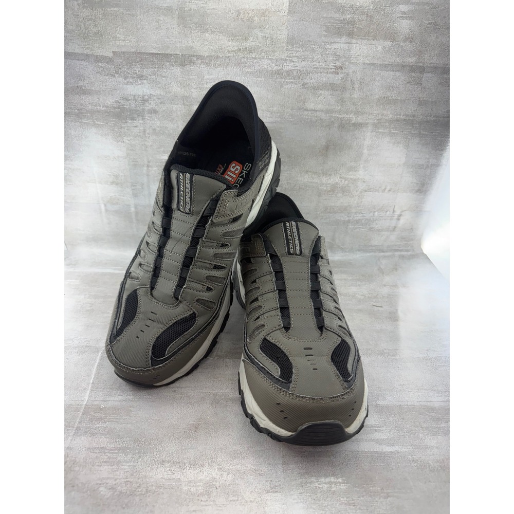 Skechers Hands Free Slip-ins Oak Canyon Brown Extra Wide Sneakers Women Sz 12